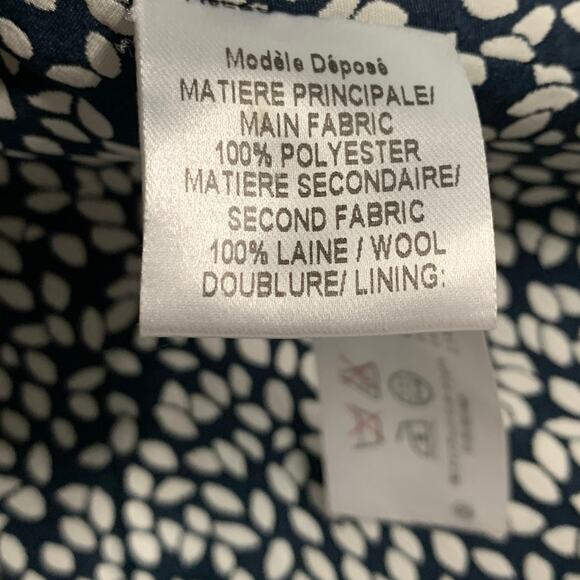 Paule Ka L Navy Cardigan Sweater Peplum Hem Bow Detail Twee Aesthetic Quirky - Picture 8 of 8